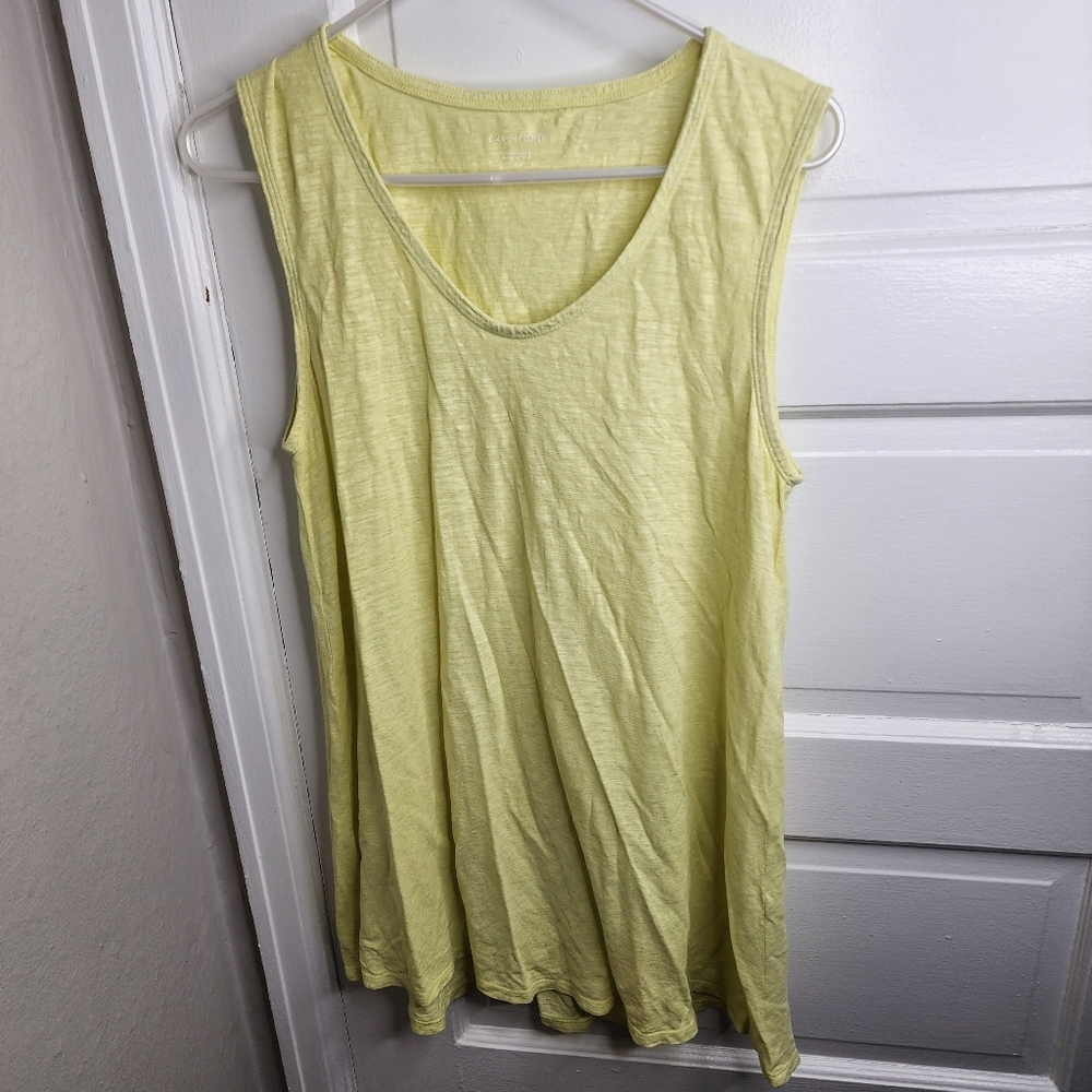 Eileen Fisher Sleeveless Tunic Top Hemp Blend Small
